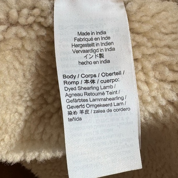 J. Crew Tan Suede Shearling-Trim Double-Breasted Trench Coat - Picture 5 of 7